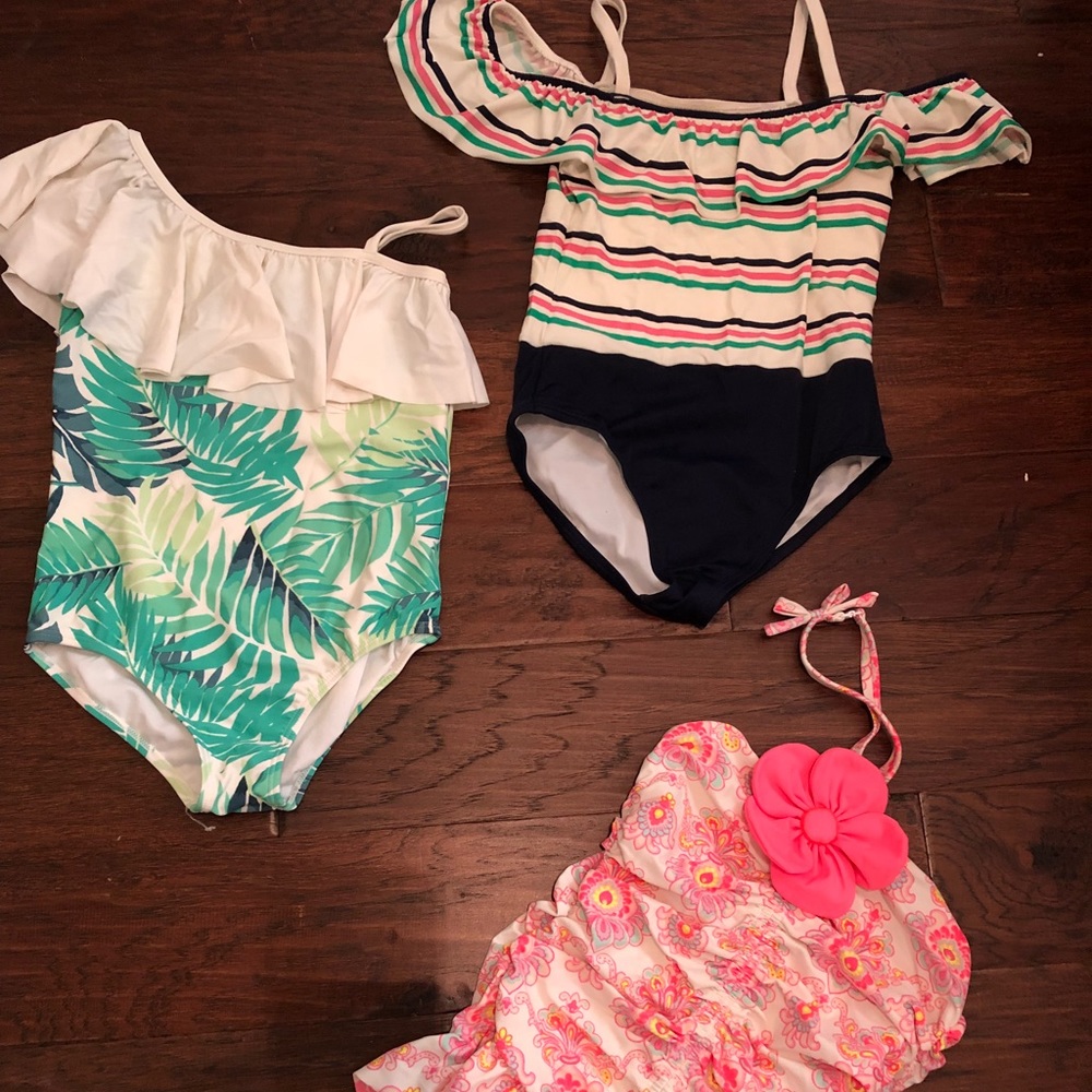 Lot of 3- Janie and Jack swimsuits size 10